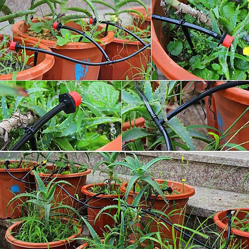 200 Adjustable Irrigation Drippers With Drip Irrigation Kit For Garden Watering Fitting