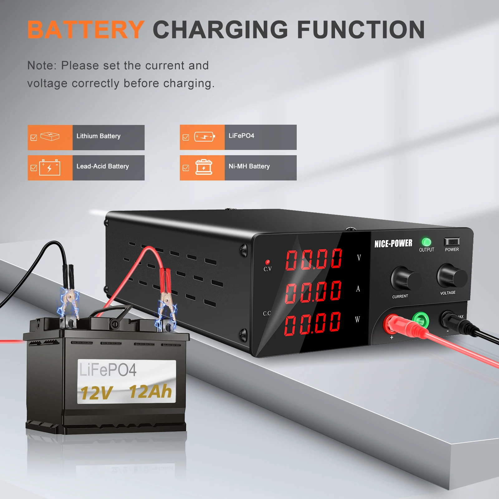 120V 10A 1200W Einstellbare DC Netzteil RS-232 Port Encoder Spannung Regler AUSGANG Schaltquelle Für Telefon reparatur Ladung – Detail 5