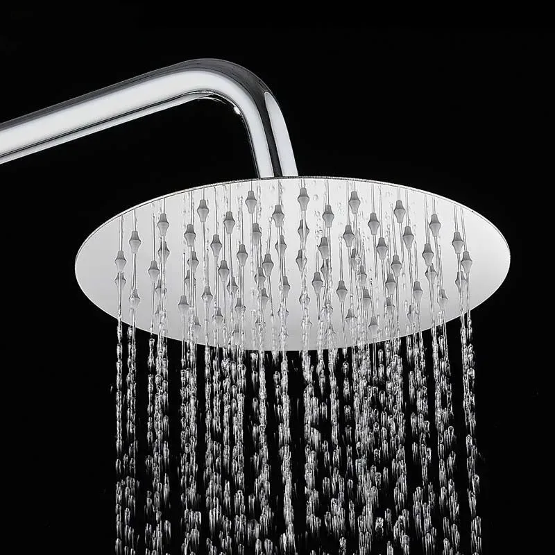 

High Quality 10/8/6 Inch Stainless Steel Ultra-Thin Shower Head Big Panel Rainfall Shower Head Rain Faucet Bathroom Accessories