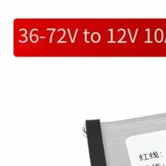 120W DC Converter 36V-72V To 12V 10A Step Down Voltage Regulator Aluminum Alloy For Electric Vehicle For Golf Cart Power Supply