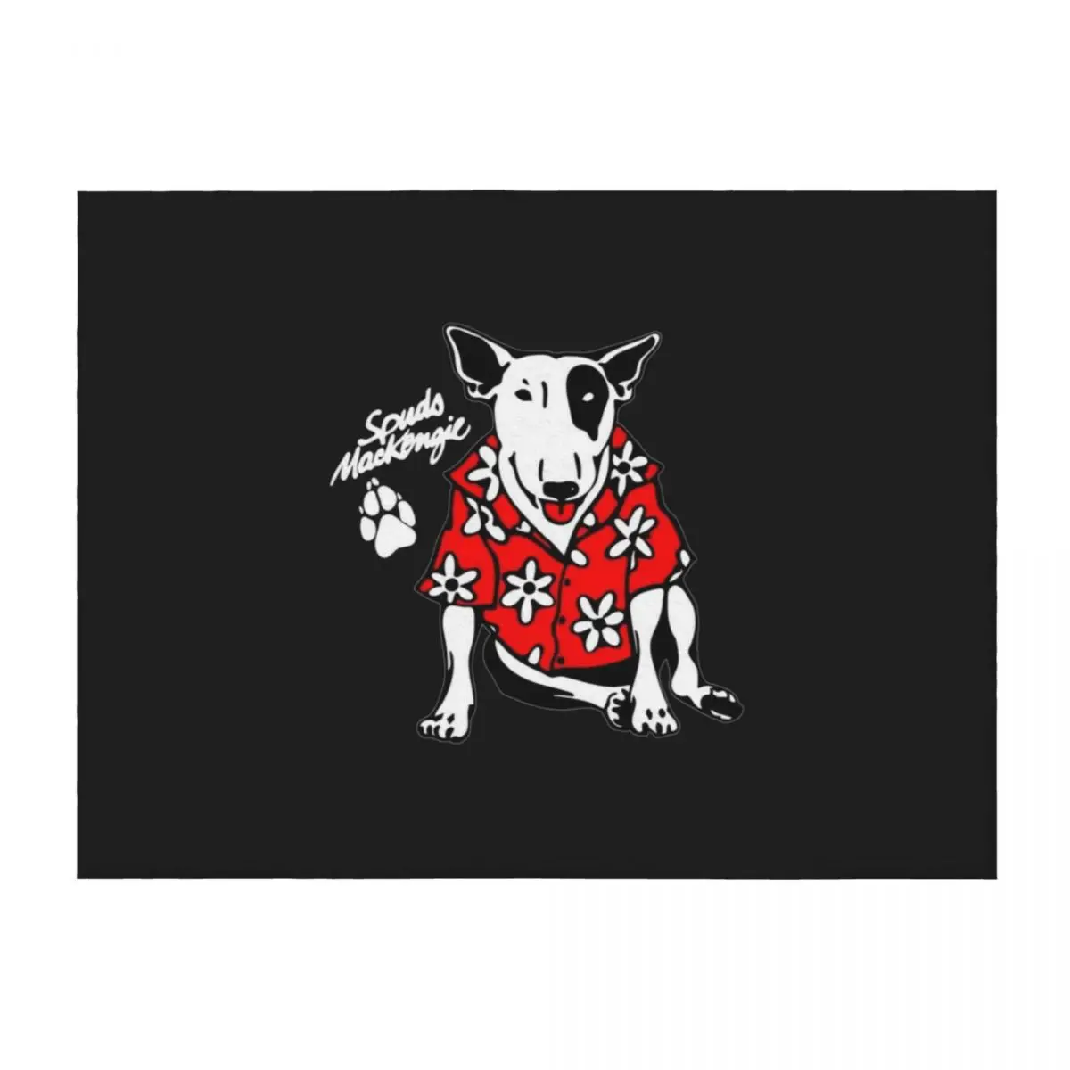 

Spuds Mackenzie Throw Blanket Plaid on the sofa Quilt Winter beds cosplay anime Blankets