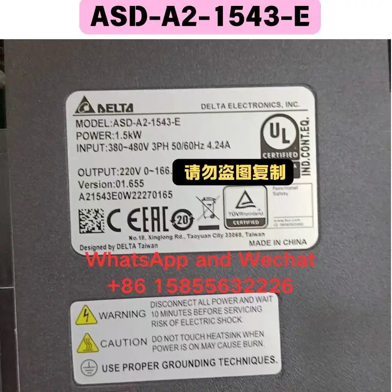 Used ASD-A2-1543-E Driver Functional test OK
