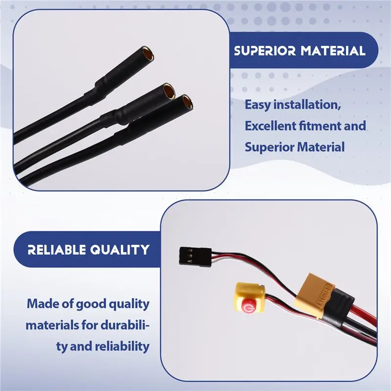 B05C-Brushless RC ESC Electronic Speed Controller 75A For 540/3650/3670 Brushless Motor Model Car- XT60 Power Plug Included