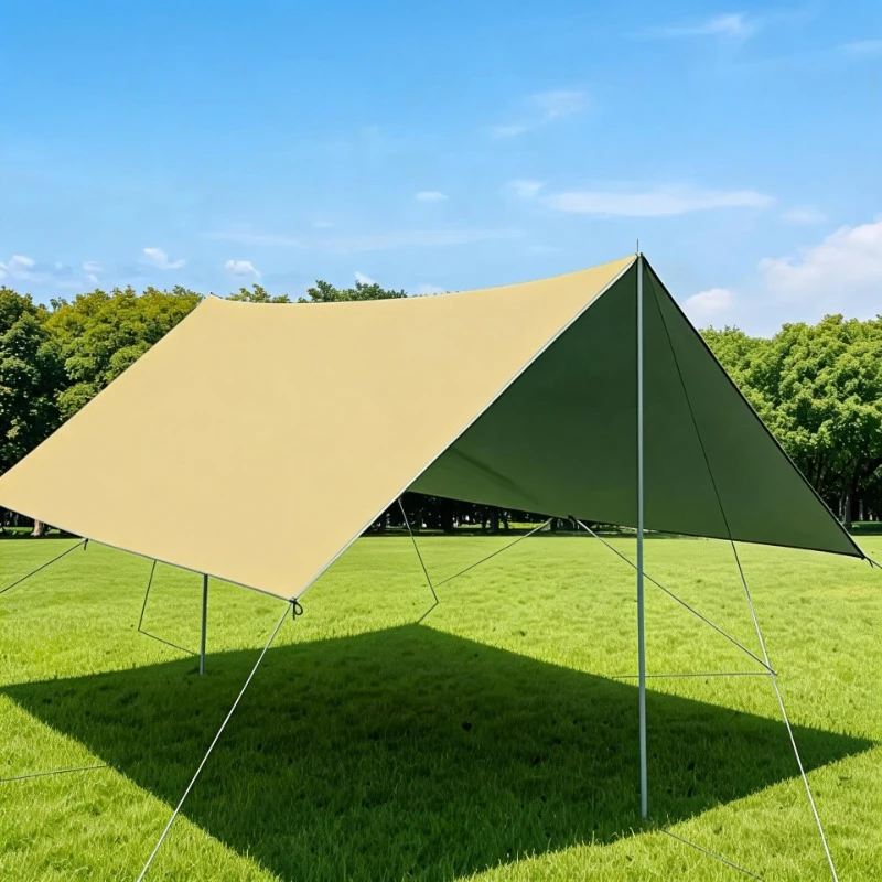 UV Resistant Waterproof Canopy Tent Set Sunshade Outdoor Hammock Shelter Camping