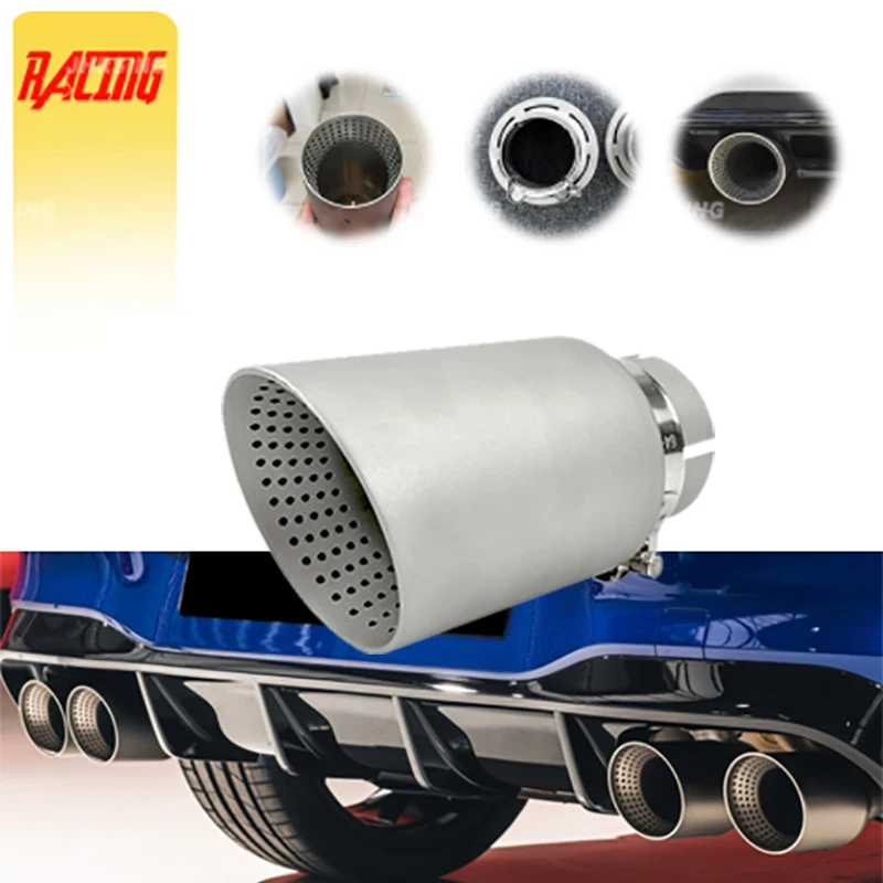 Universal Upgrade Matte 304 Stainless Steel Exhaust Tips Car Muffler System for Car Muffler Decoration