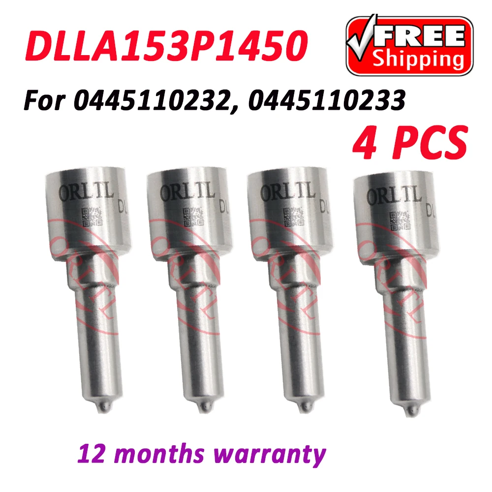 

ORLTL DLLA153P1450 Diesel Injector DLLA 153 P 1450 Nozzle 0433171898 0 433 171 898 Fuel Injector For 0 445 110 232 0445 110 233