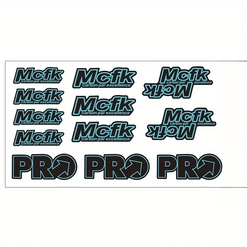1 Set MCFK Bike Decals – For Seatpost, Handlebar, Fork – Scratch Guard & Custom Style for Road Bikes & More view 6