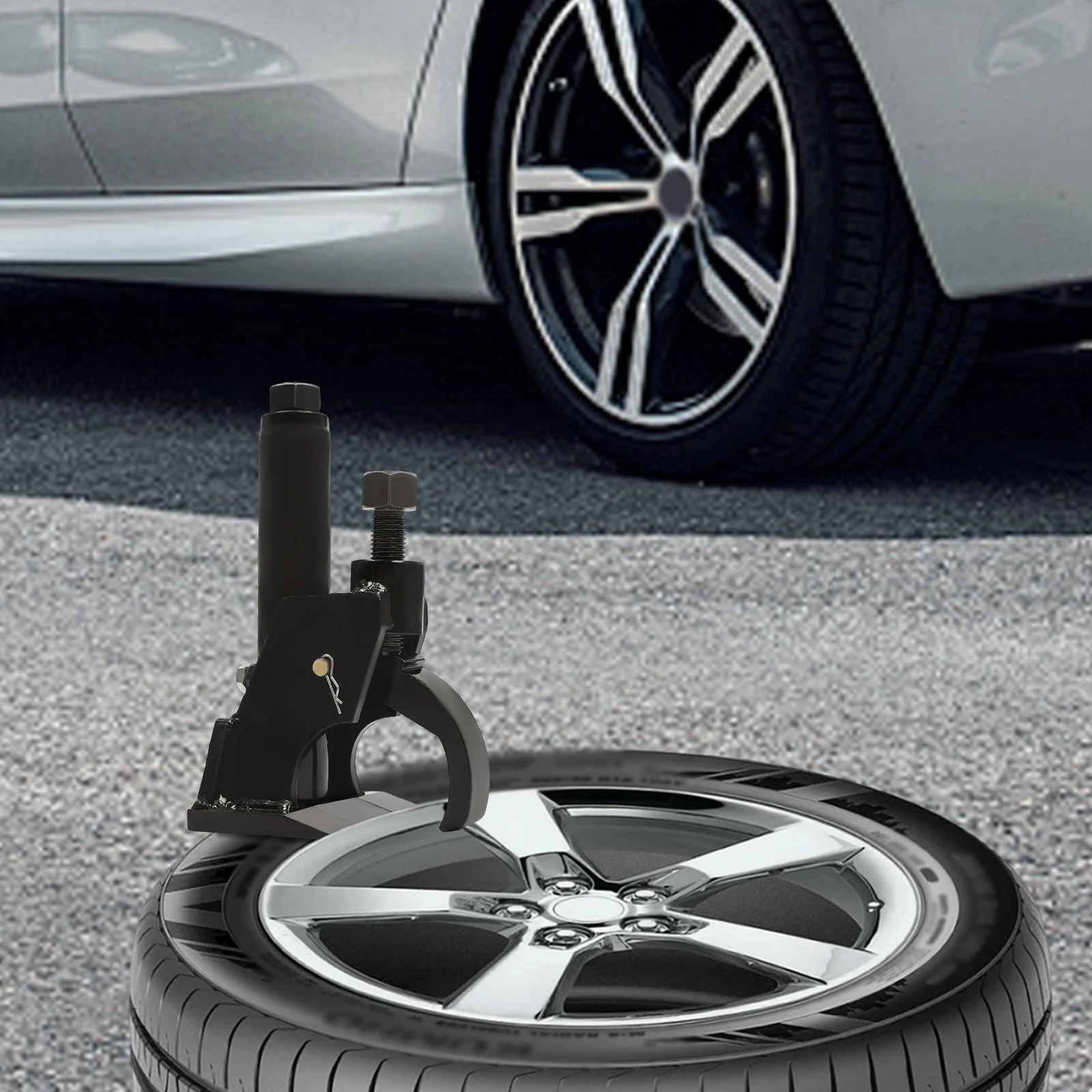 

Iron Manual Tire Bead Breaker Fit for 10-21 inches Tires Changer Tool with Rubber Pad for ATVs/UTVs Tractors Trucks Cars