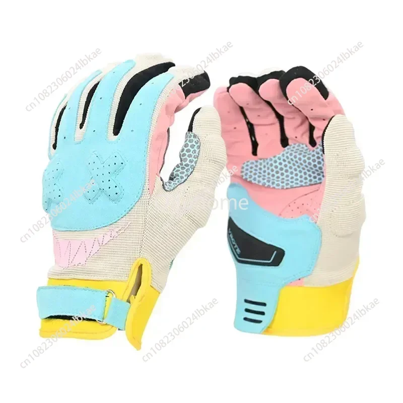 Motorcycle Gloves Touch Screen Men Women MTB Bike Gloves Running Fitness Gym Riding Motorcycle Bicycle Gloves Macaron Color