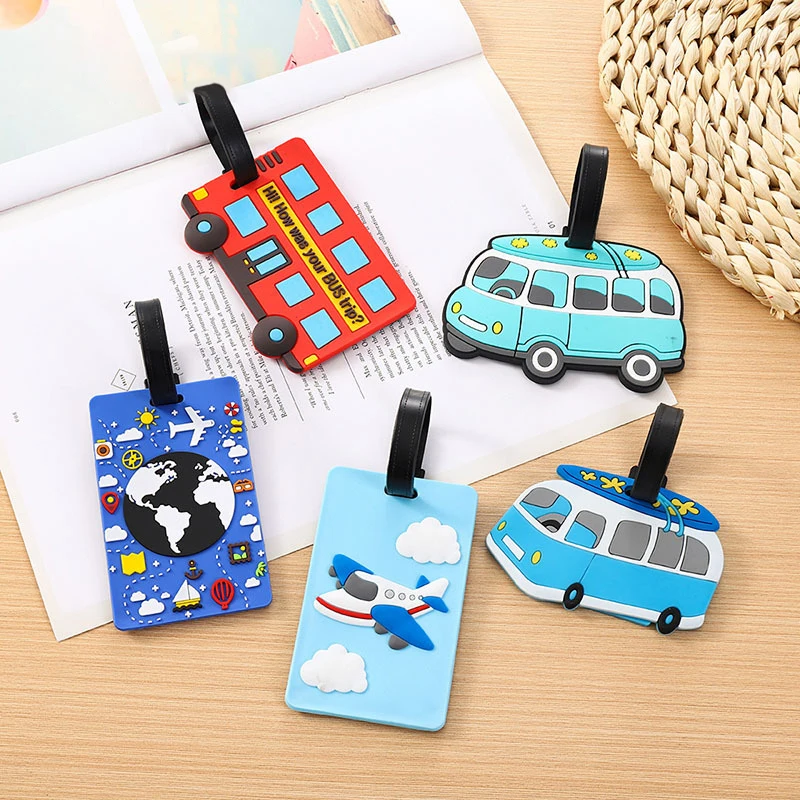 

Fashion Creative Travel Luggage Tag Silica Gel Suitcase ID Addres Holder Baggage Boarding Tag Portable Label Travel Accessories