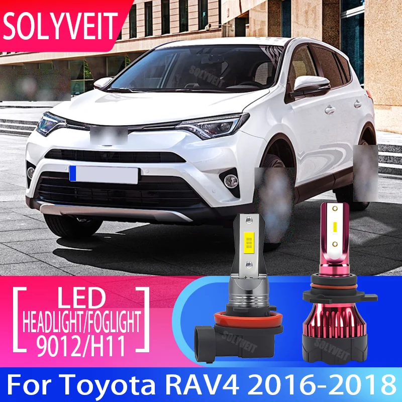 

Easy Fit High Performance LED 9012/HIR2 Headlight H11/H9/H8 Fog Light Kit 6000k Bright White 12v For Toyota RAV4 2016 2017 2018