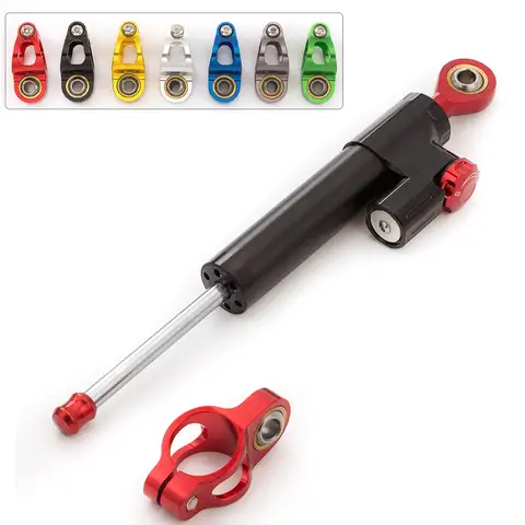 Universal Motorrad Zubehör CNC Lenkung Dämpfer Stabilisator Einstellbare Dämpfer Für Motorräder Sport Bike Elektrische Roller