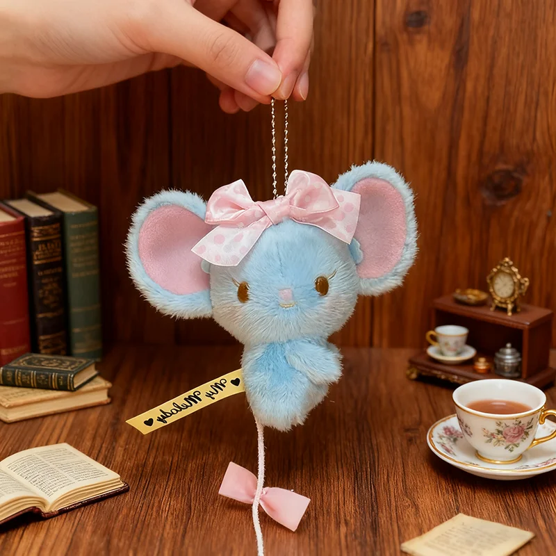 Porte-clés en peluche Frando Kawaii, Animal en peluche doux, ornement suspendu, cadeau pour les Fans d'anime, accessoire de sac de dessin animé, décor de sac à dos