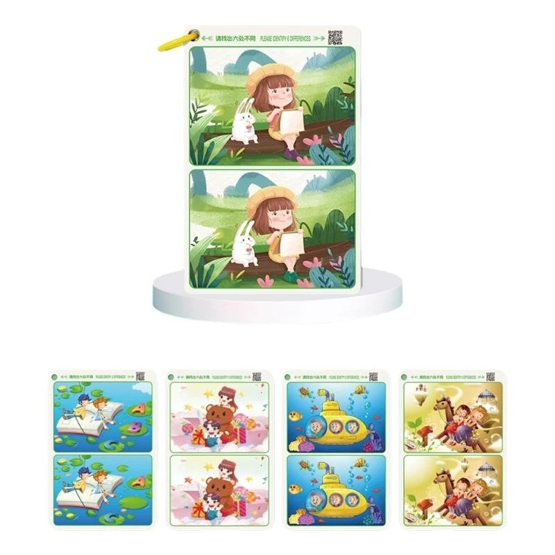 

32 Educational Cards To Improve Observation for Children Training Attention Building Find The Difference Cards