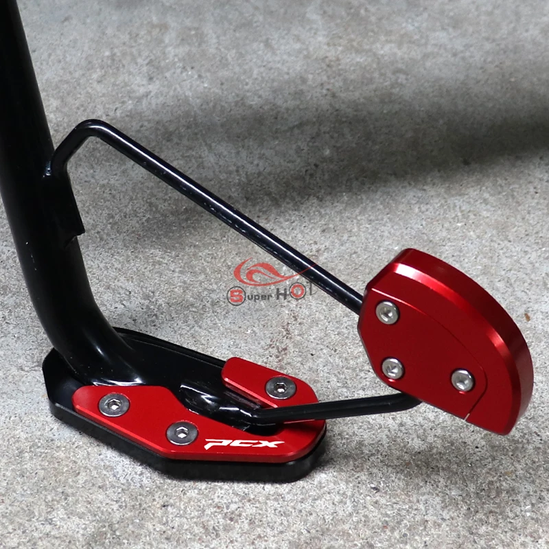 لهوندا PCX160 PCX125 PCX 160 125 2025 2026 دراجة نارية الملحقات CNC الجانب حامل تمديد ركلة حامل المكبر لوحة الوسادة #3