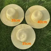 Summer Simple Straw Hats Women Men Wide Brim Beach Sun Hat Uv Protection Fishing Caps Farm Straw Hat With Windproof Rope Panama - Image 6
