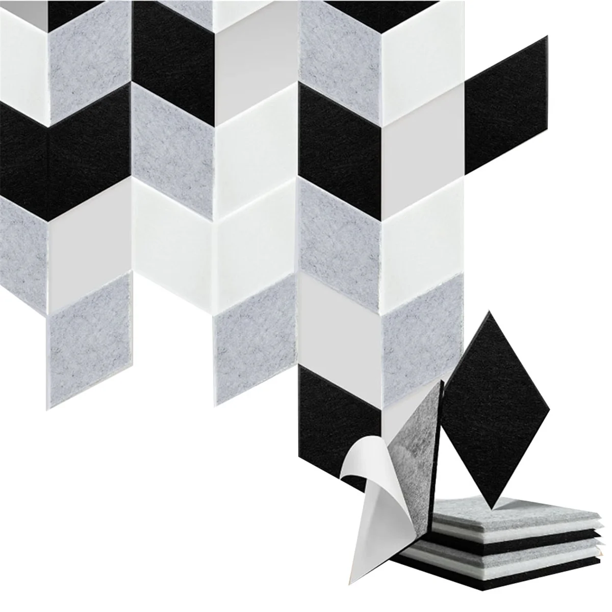 

Самоклеящиеся звукостойкие настенные панели, звукопоглощающие панели из пенопласта, звукопоглощающие панели для украшения стен, дома, студии, 24 упаковки