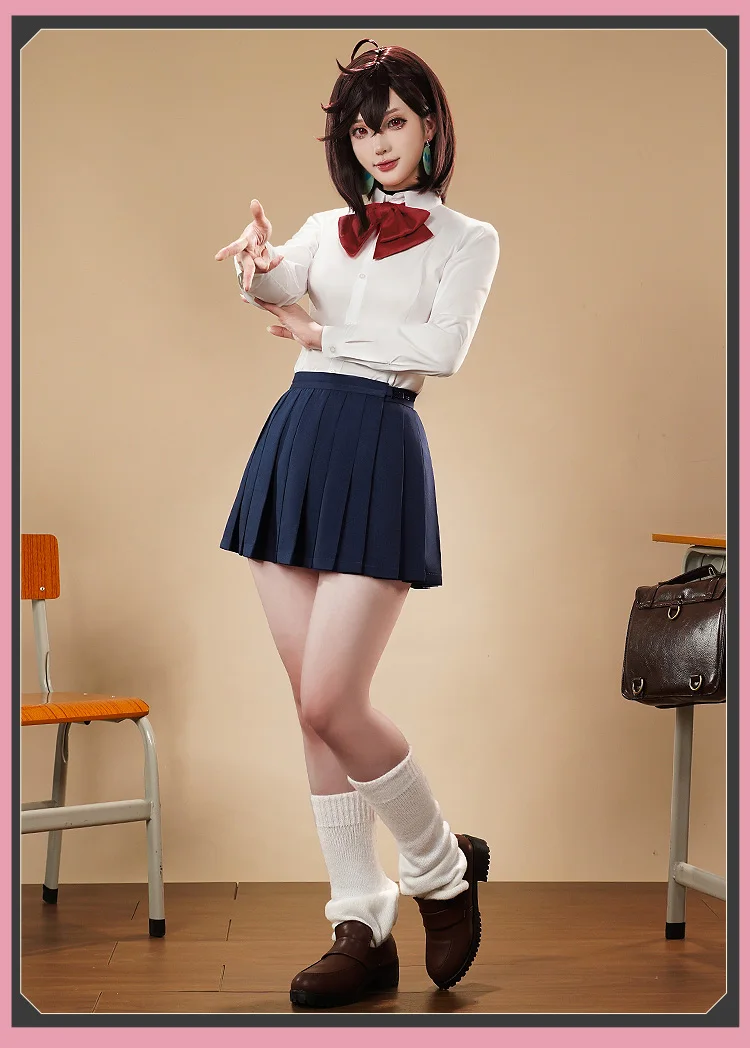 2025 مومو أيأسه تأثيري حلي شعر مستعار أنيمي Dandadan لجميع القديسين عيد الميلاد لعب الأدوار حفلة لعبة هزلية حجم S-XL جديد في المخزون