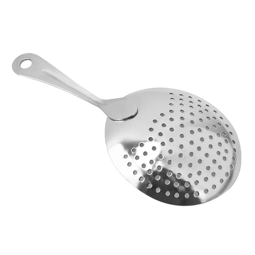 Julep Bar Strainer 304 Stainless Steel Cocktail Strainer Spoon Bar Sprung Cocktail Shaker Fast Drain Julep Strainer Bar Filters