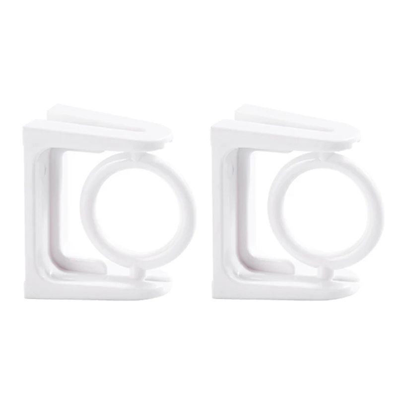 360° Rotatable Retractable Pole Fixator For Non-drilling Strong Adhesive Hooks Towel Rod Shower Curtain Rod Bracket