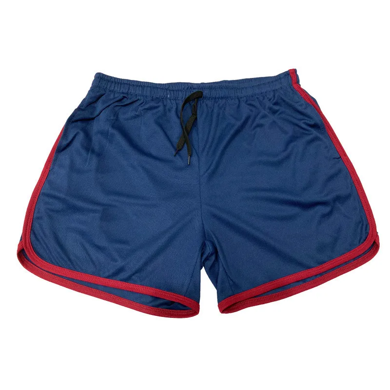 Calção de musculação masculina, calça de praia atlética, curta de malha casual, de secagem rápida, respirável, verão