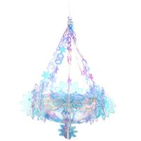 Chandelier Neon Sign Ceiling Light Tinsel Pendant Party Festival Decor Lamp Accessory Decorative Adorn Paper Fan