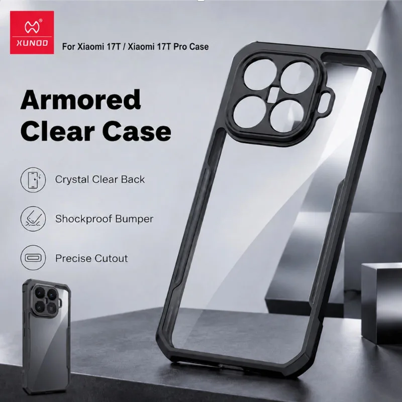 Xundd Etui do Xiaomi 17T / 17T Pro, TPU, odporne na wstrząsy, pełne pokrycie, odporne na zarysowania, z wycięciem na aparat. — zdjęcie produktu 2