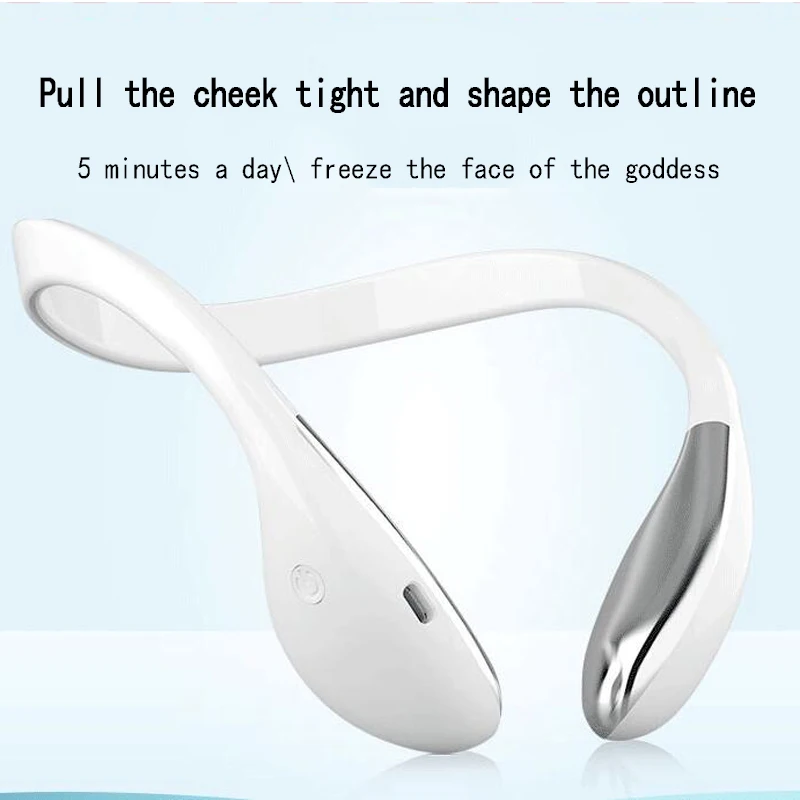 EMS การสั่นสะเทือนเครื่องนวดยกกระชับผิวหน้าสมาร์ทไฟฟ้า V-Face Shaping เครื่องนวด Microcurrent Face Lift เครื่องสุขภาพความงามเครื่องมือ