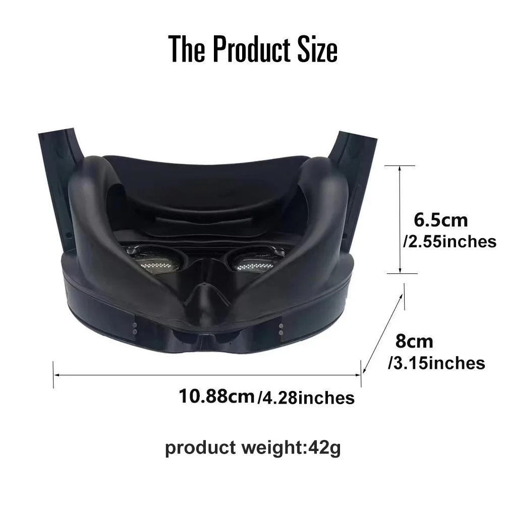 For Meta Quest Pro Full Light Blocker Silicone VR Facial Interface   Magnetically attaches To Meta Quest Pro Accessories