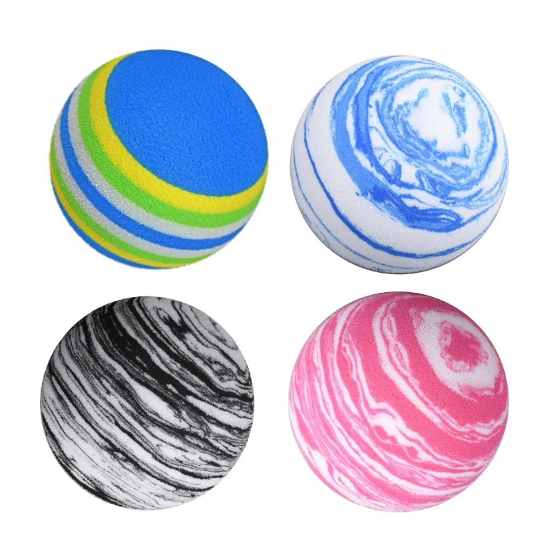 10Pcs Sponge Practice Golf Balls Golf Training Balls Garden Soft EVA Elastic Golf Balls for Indoor/Outdoor Golf Practice