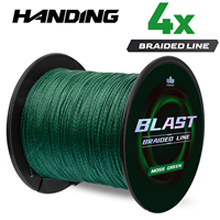 HANDING X4 Braided Fishing Line Super Thin and Strong Fishing Line, HyperOSi® Coating Smooth and Abrasion Resistant Braided Line