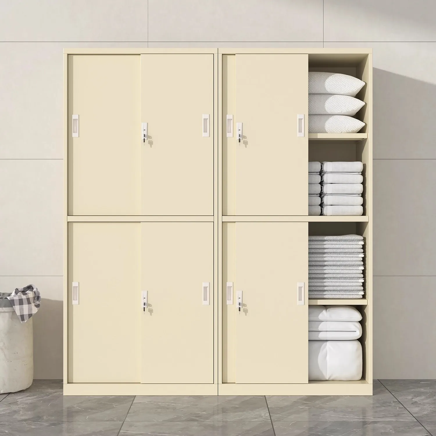 Hotel Linen Cabinet Rooms Tin Locker Wardrobe Sauna Bath Homestay Apartment Hotel Towels Storage Storage