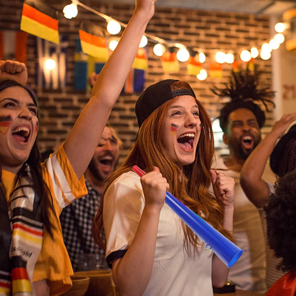 

4 Pcs Sports Games Plastic Speaker Fan Supplies 4pcs Horn Trumpet Party Props Musical Toys