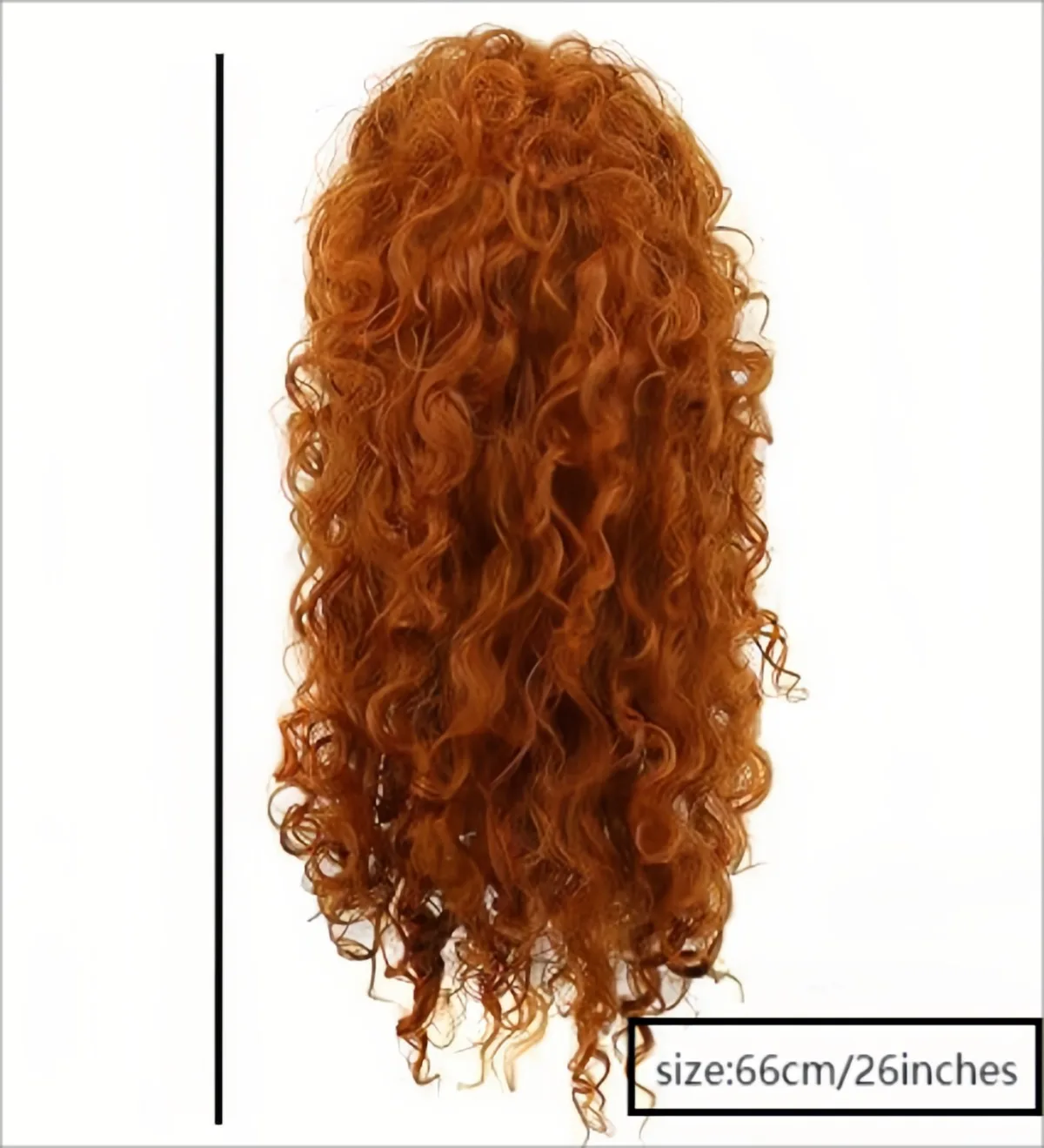 Anxin Brand Synthetic Fiber Wig: Red-Brown, Thick, Long, Wavy Hairstyle with Voluminous Curls and a Natural, Fluffy Texture; Made from High-Quality Synthetic Fiber, Comfortable to Wear and Easy to Manage; a Fashionable Accessory Suitable for Adult Women for Cosplay Character Costumes, Retro Outfits, and Eye-Catching Party Styles view 5