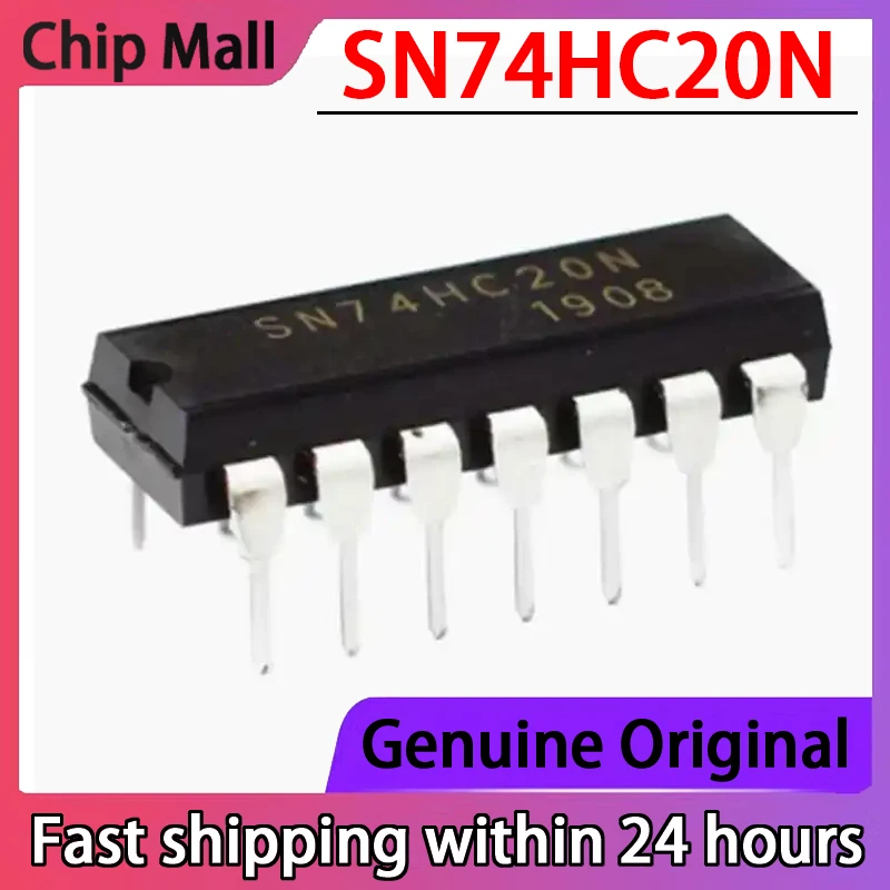 

10 шт. SN74HC20N 74HC20N DIP-14 ДВОЙНОЙ 4-ВХОДНОЙ чип NAND Gate новый оригинальный