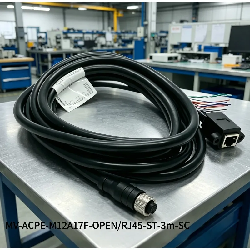 HIKROBOT MV-ACPE-12A17F-OPEN/RJ45-ST-3m-SC Hikvision Smart Camera M12 17 Pin Cable