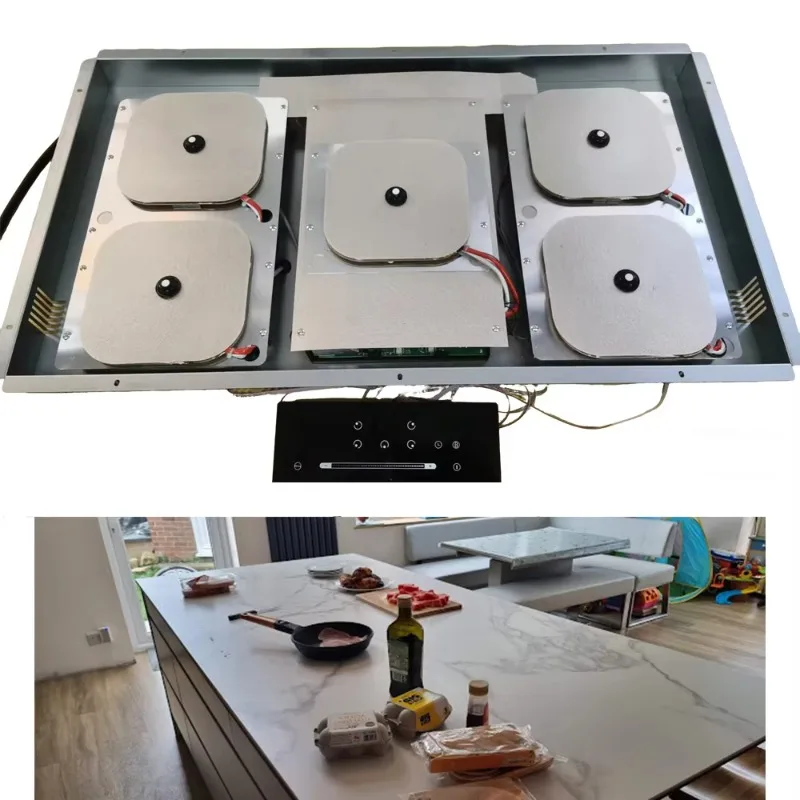 220V Three Four Five Burners Touch Control Induction Cooker For Counter Top Invisible