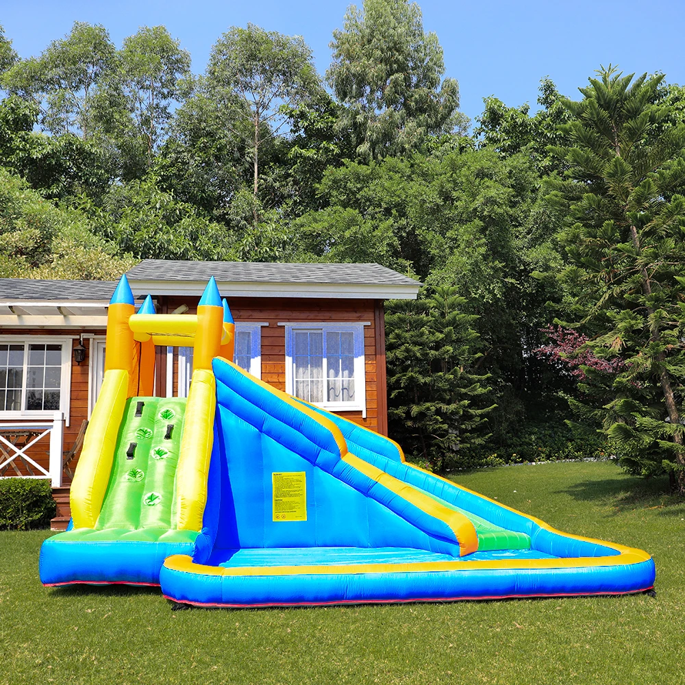 

Moonwalk Outdoor Summer Bouncy Castle inflatable Castle With Inflatable For Outdoor Used Water Slide Kids Bouncy