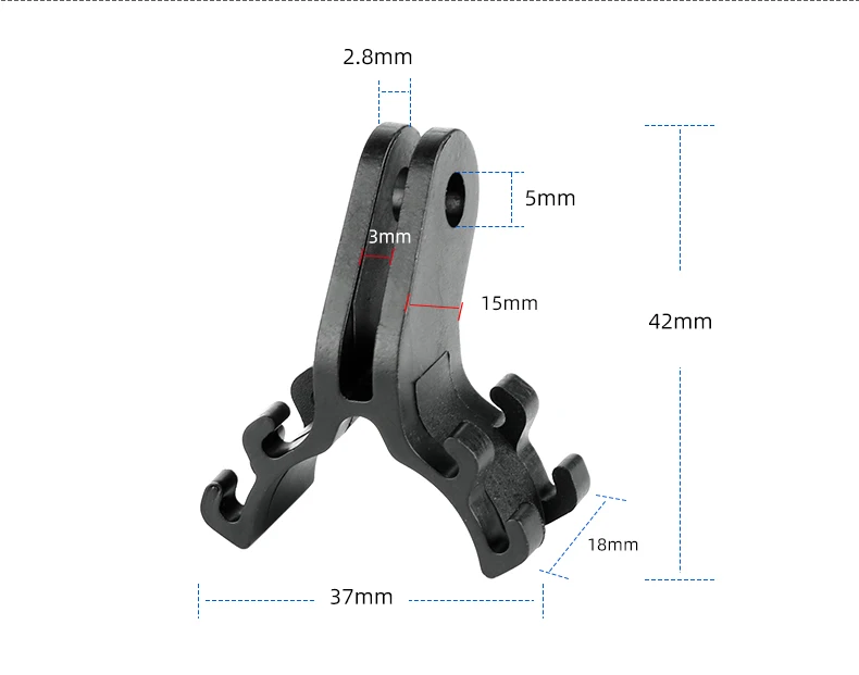 Fahrrad Taschenlampe Halter Clip Halterung MTB Rennrad Taschenlampe Ständer Halterung Passt GoPro Sport Kamera Radfahren Zubehör – Detail 3