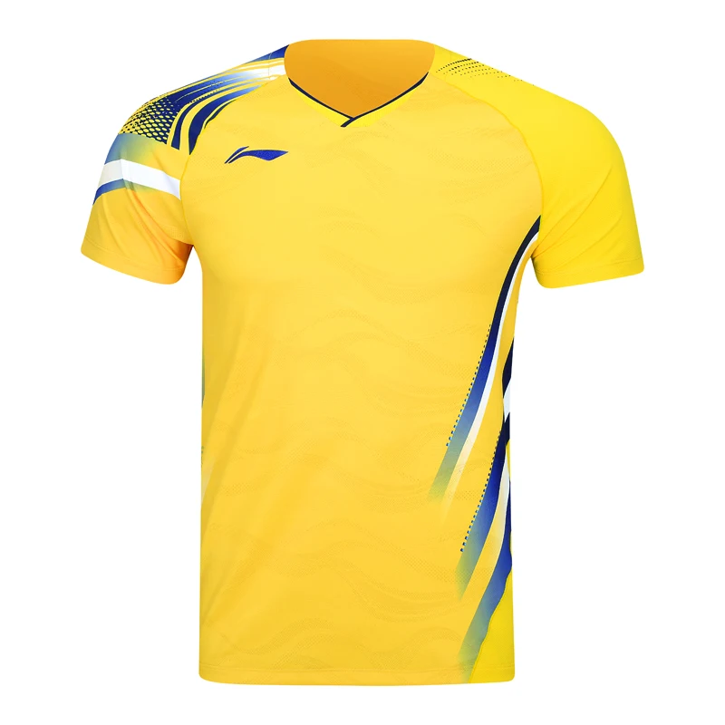 لي نينغ للجنسين الريشة جيرسي LN BACTERIA برهان & LN سريع جاف 93% بوليستر 7% إيلاستين بطانة المنافسة المحملة القمم AAYV165 #6