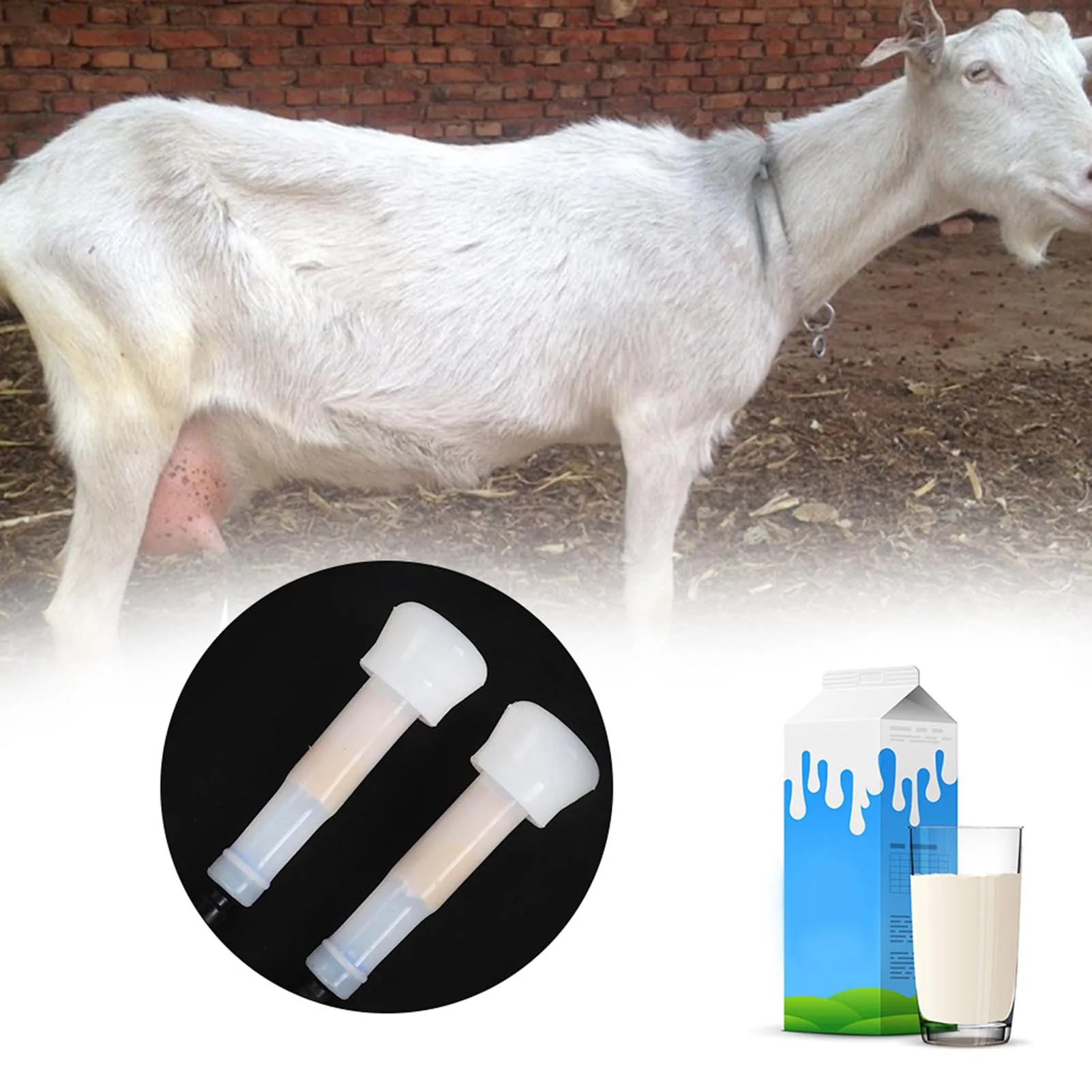 2L Goat Sheep Cow Milking Kit Portable Electric Milking Machine UK Plug Cow Milking Machine Milking Kit Electric Impulse Milker