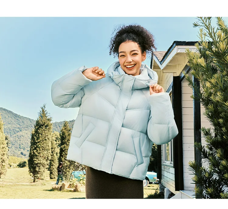 Semir Down Jacket Women Winter 90% Down Loose Raglan Sleeve 2026 New Women's Clothing Coats for Woman