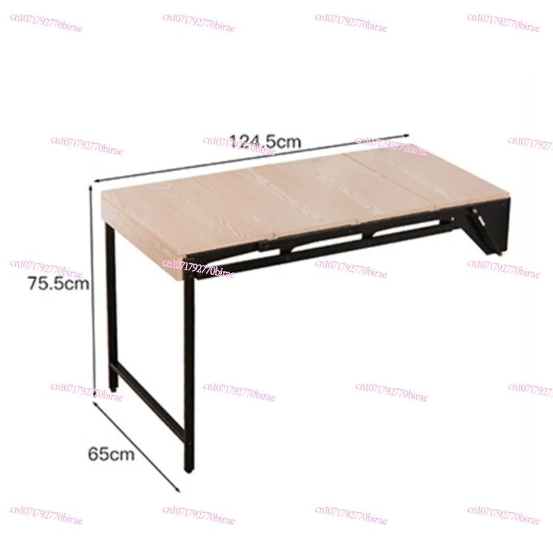 

Small Apartment Wall-mounted Shelf Household Telescopic Folding Dining Table Balcony Table Hanging Flower Stand Folding Table