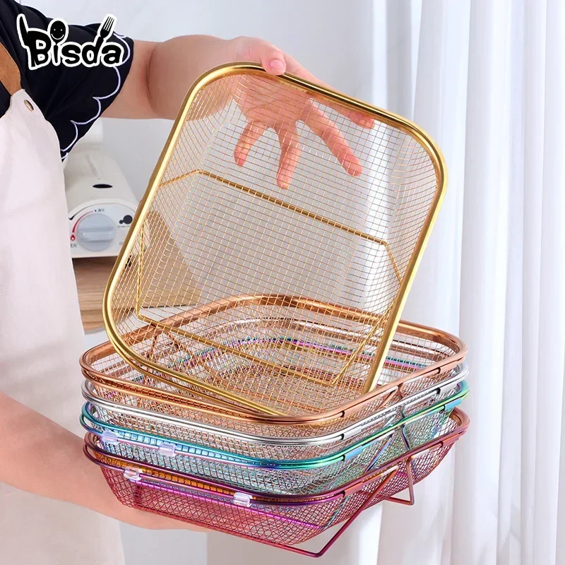 1/2PCS Adjustable Kitchen Organizer Stainless Steel Vegetable Washing Drainer Basket Sink Accessories Kitchenware Fruit Storage