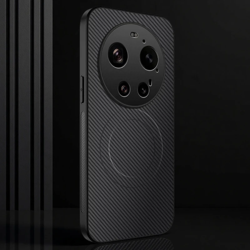 Magnetic Carbon Fiber Case For Xiaomi 17  15 Ultra Promax 15