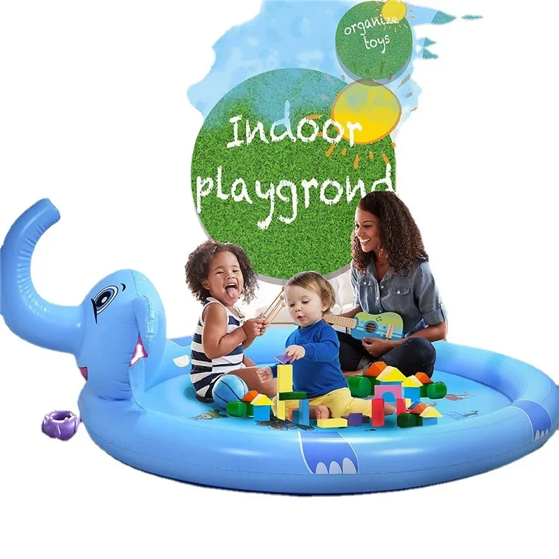 Brinquedo de verão inflável jato de água almofada verão gramado praia inflável spray de água almofada jogos ao ar livre brinquedo pet piscina crianças brinquedos