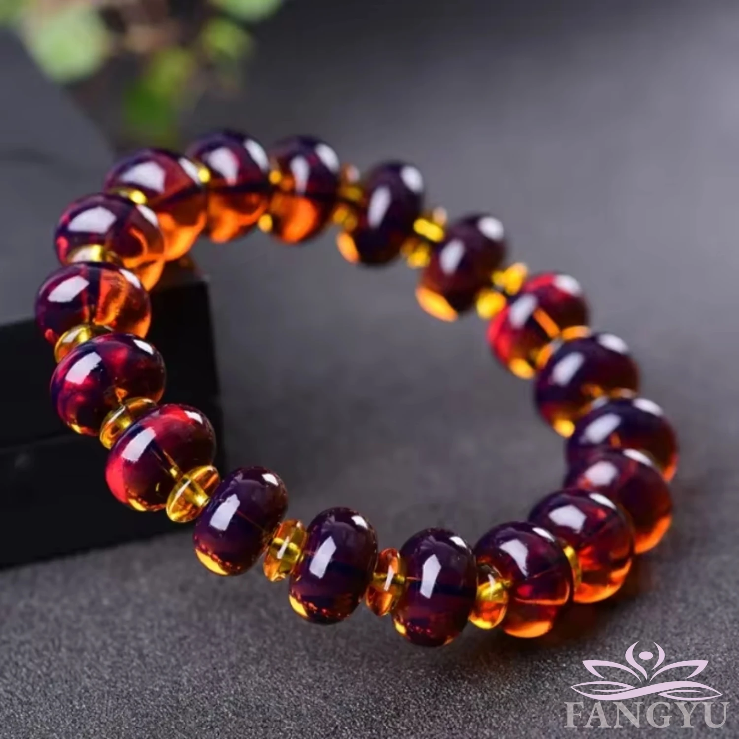 Amber Baltic Certificate Violet Bracelet Original Stone Amber Beads Bracelets for Men and Women Beeswax Bracelets Jewelry Gifts