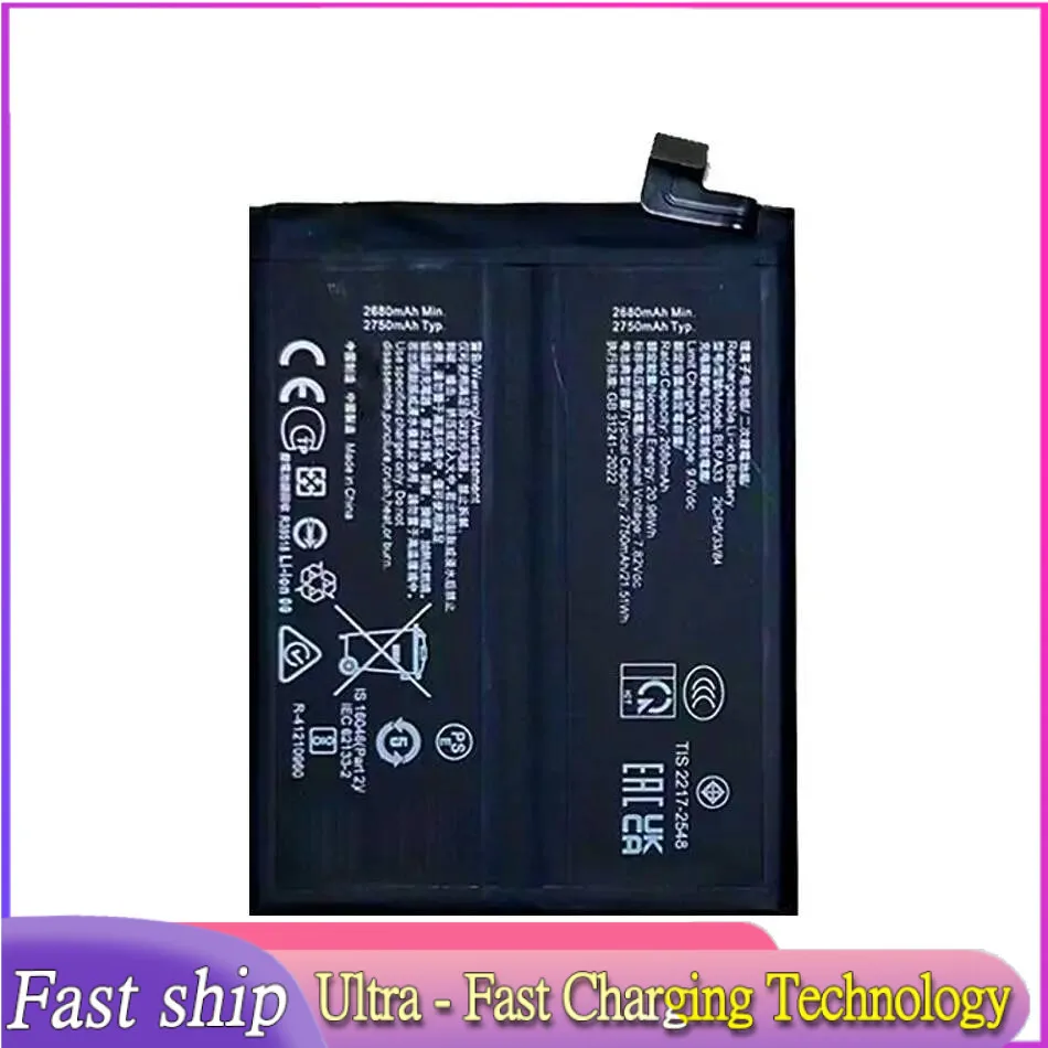 

Nan Mobile Phone Battery For Oneplus Ace 3 BLPA33 High-Efficiency Reliable Replacement
