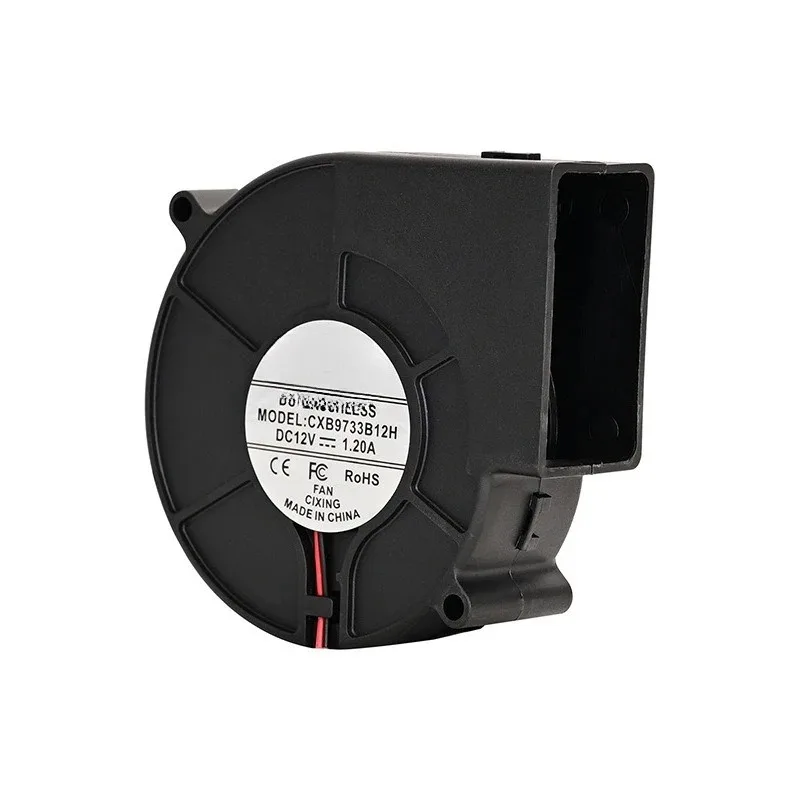 9733 منفاخ التوربينات PWM تنظيم السرعة سرعة الرياح التبريد RDFG قياس مروحة مزدوجة كروي كتم الصوت