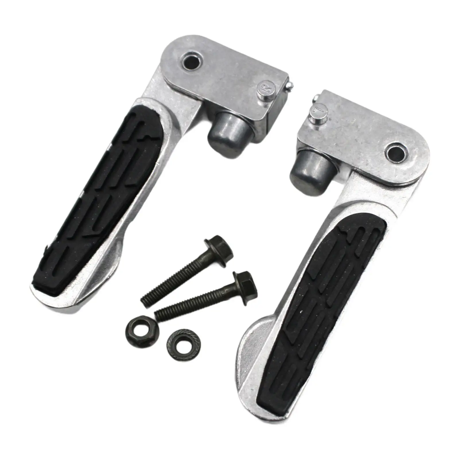 1 Pair Motorcycle Foot Pegs Premium Sturdy Replaces Easy Installation Electric Scooter Foot Pedals Rear Footrest for Zoomer